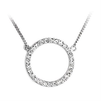 Elegant halsband ring med rhinestenar