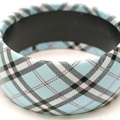 Fint blå rutig armband
