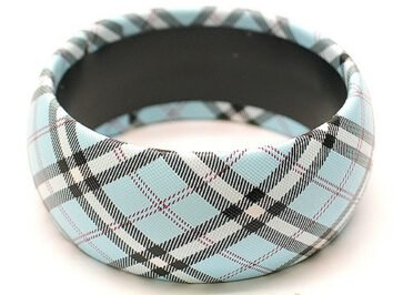 Fint blå rutig armband