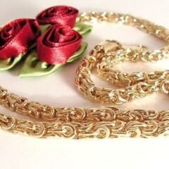 Turkisk repkedja "turkish rope chain" guldpläterad