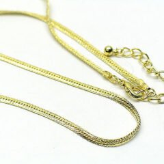 Ormkedja “snake chain” guldpläterad